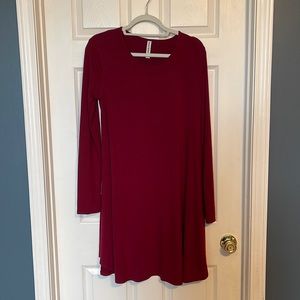 NWOT maroon dress